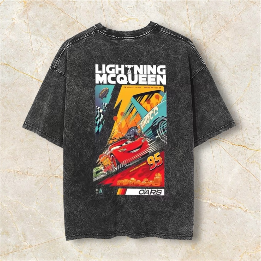 Cars Lightning McQueen Kids Graphic Tee - Charcoal